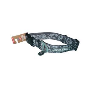 Arcadia Trail Lightweight Aluminum D-Ring Gray Reflective Dog Collar Small 10-14